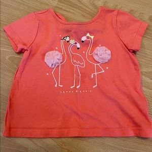 baby GAP 12-18M Pink Flamingo Shirt